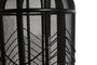 DKD Home Decor Portavelas Metal Ratan Negro