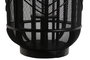 DKD Home Decor Portavelas Metal Ratan Negro