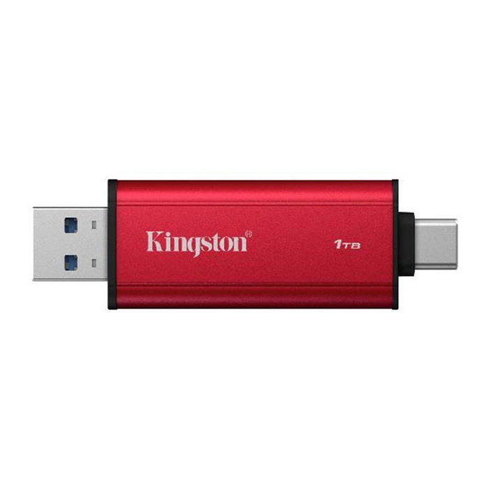 Kingston Dual Portable SSD 1TB USB Type-A / USB Type-C Negro, Rojo Kingston Dual Portable SSD 1TB USB Type-A / USB Type-C Negro, Rojo