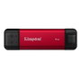 Kingston Dual Portable SSD 1TB USB Type-A / USB Type-C Negro, Rojo