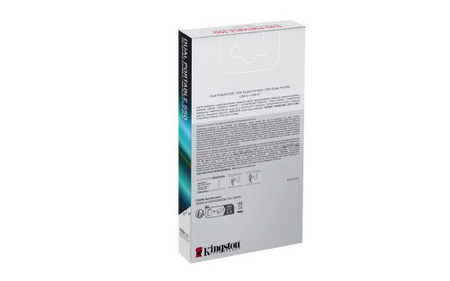 Kingston SPSD/1TB SSD Portátil Dual USB-A/C, 1TB, hasta 1050MB/s, USB 3.2 Gen 2