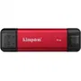 Kingston SPSD/1TB Disco Externo SSD Dual Portable 1TB USB Tipo-C y USB 3.2 Rojo