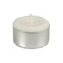 PAPSTAR Vela de té blanca de 8 horas (100 piezas)