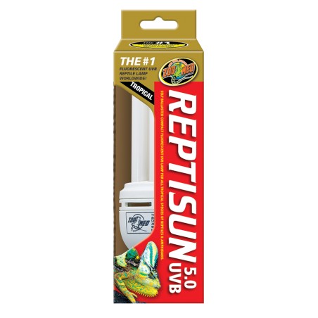 ZooMed Reptisun 5.0 UVB Compacto Lámpara Fluorescente para Reptiles Tropicales y Anfibios ZooMed Reptisun 5.0 UVB Compacto Lámpara Fluorescente para Reptiles Tropicales y Anfibios