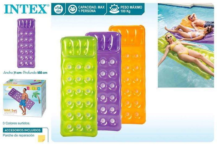 Intex Colchoneta 18 Vasos 188x71 cm - Modelos Surtidos