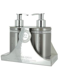 Crystals Set Vivian Gray: Grey Crystals, Hydrating, Hand Lotion, 250 ml + Grey Crystals, Cleansing, Liquid Soap, 250 ml