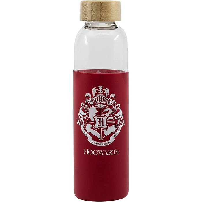 STOR Botella de Cristal Harry Potter con Funda de Silicona 585ml