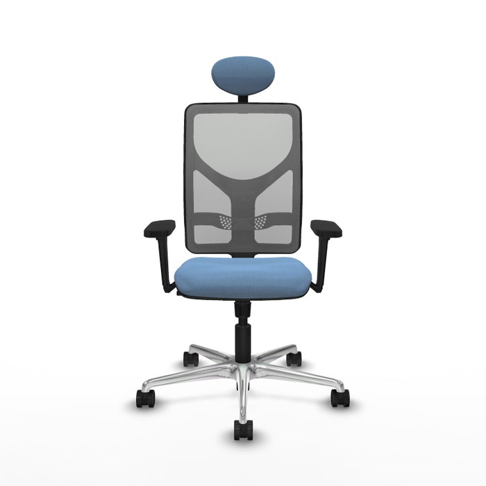PIQUERAS Y CRESPO Silla de oficina Motilla con mecanismo Sincro, Azul cielo y Gris PIQUERAS Y CRESPO Silla de oficina Motilla con mecanismo Sincro, Azul cielo y Gris