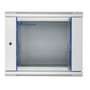 Extralink Armario Rack 9U 600x450 Gris con Puerta de Vidrio