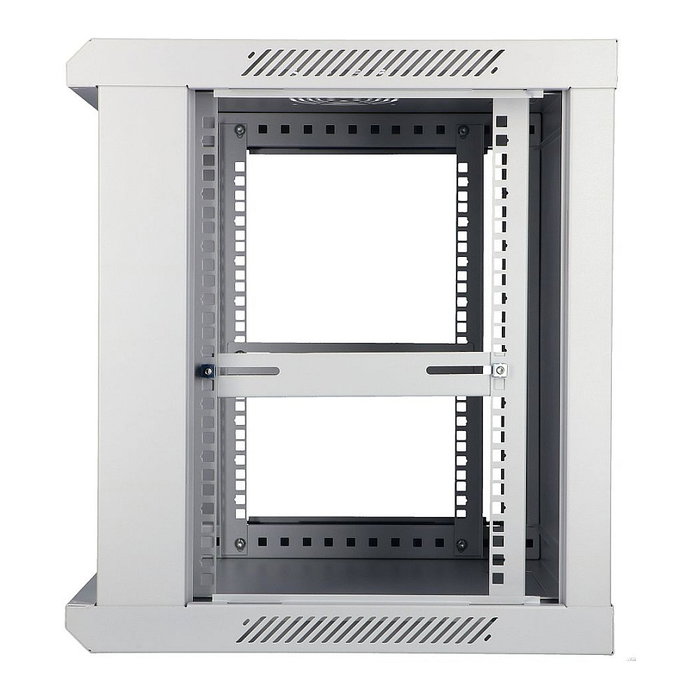 Extralink Armario Rack 9U 600x450 Gris con Puerta de Vidrio