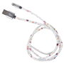 Be Mix Cable USB/iPhone 2.4A Carga Rápida 2 Metros Carga Sincronización Recubrimiento Estampado Compatible iPhone iPad iPod