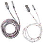 Be Mix Cable USB/iPhone 2.4A Carga Rápida 2 Metros Carga Sincronización Recubrimiento Estampado Compatible iPhone iPad iPod