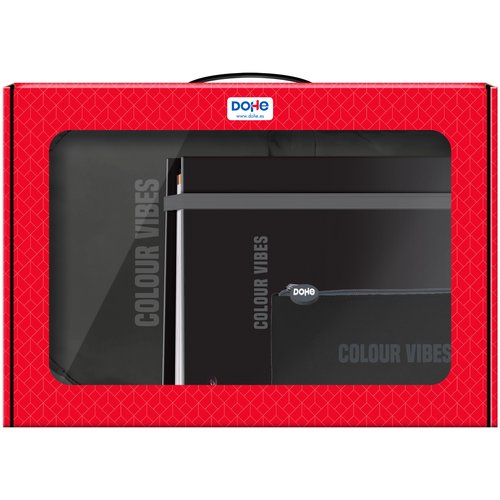 Maletin Regalo Dohe Colour Vibes (Mochila + Carpebloc + Portatodo Triple) Negro Maletin Regalo Dohe Colour Vibes (Mochila + Carpebloc + Portatodo Triple) Negro