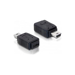 DeLOCK Adaptador USB Mini a Micro-B, Conector Macho USB Mini a Hembra Micro-B, Negro - Ref. Adp USB mini Stecker > USB