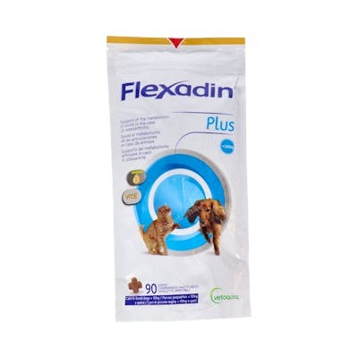 Vetoquinol Flexadin Plus para Perros Pequeños y Gatos 90 Comprimidos Masticables Vetoquinol Flexadin Plus para Perros Pequeños y Gatos 90 Comprimidos Masticables