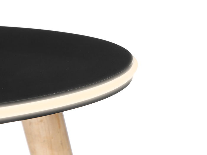 Giftdecor Mesa Auxiliar Redonda 40 cm LED Negra Montada 40 x 40 x 40 cm (Set de 6) Giftdecor Mesa Auxiliar Redonda 40 cm LED Negra Montada 40 x 40 x 40 cm (Set de 6)