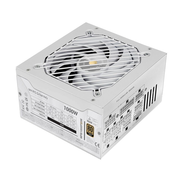 Mars Gaming MPB1000PSI 1000W 80+ Gold Blanco Mars Gaming MPB1000PSI 1000W 80+ Gold Blanco