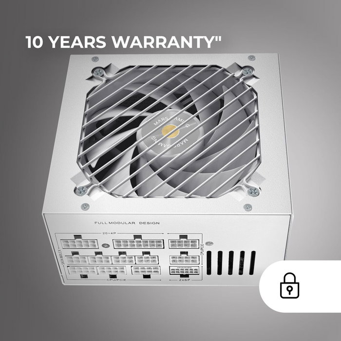 Mars Gaming MPB1000PSI 1000W 80+ Gold Blanco Mars Gaming MPB1000PSI 1000W 80+ Gold Blanco
