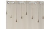 DKD Home Decor Nature23 Cortina Natural 260 x 140 cm (2 Unidades) Poliéster Algodón