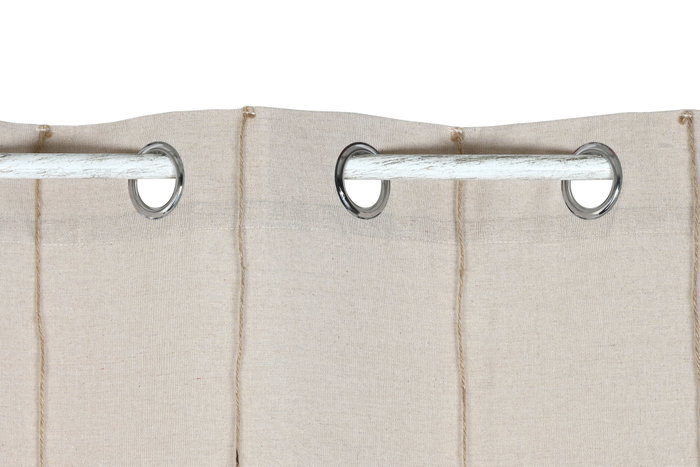 DKD Home Decor Cortina de Algodón 140x260 cm Natural