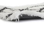 DKD Home Decor Alfombra de Poliéster con Diseño de Rombos, 60x90x5 cm, Blanco/Gris/Negro