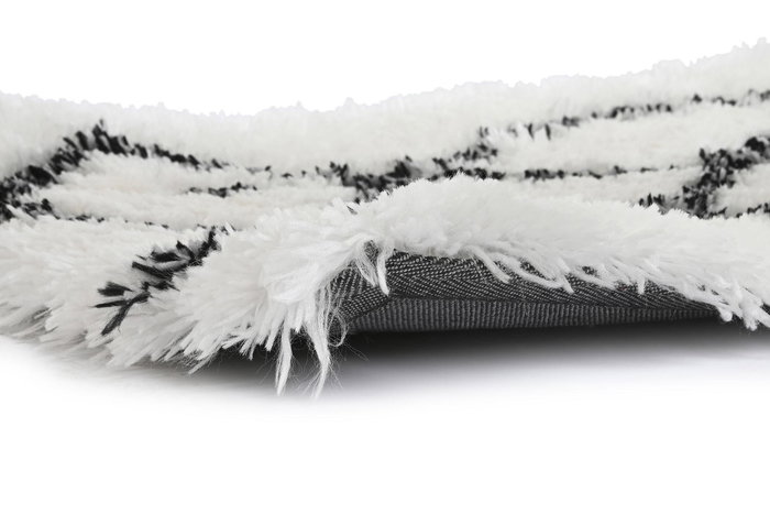 DKD Home Decor Alfombra Boho Blanco Gris Poliester 90 x 60 x 5 cm (2 Unidades)