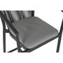 DKD Home Decor Taburete de Aluminio y Ratán Sintético Gris Oscuro