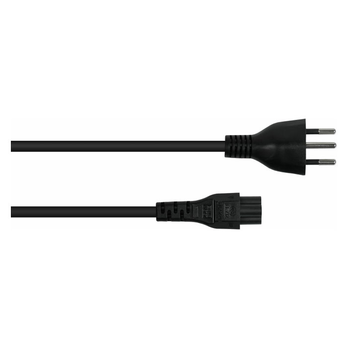 Kabelmeister Cable de alimentación Suiza Tipo J a C5, 1,8 m, negro