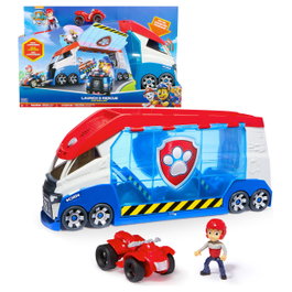 Spin Master PAW Patrol Launch'n Rescue PAW Patroller - Coche Patroller Transformable con Figura de Ryder y Todo Terreno, Juguete para Niños 3+ Años (Incluye Pilas)
