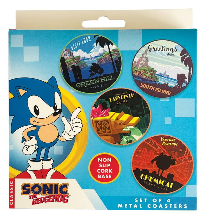 FaNaTtik Pack de 4 Posavasos Sonic - The Hedgehog