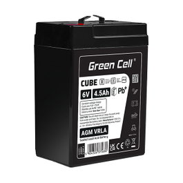 Green Cell Batería CUBE AGM 6V 4,5Ah AGM6V4-5AH-J