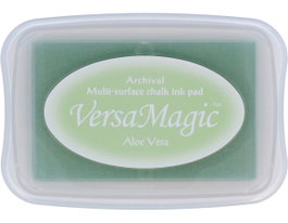 Tsukineko Almohadilla de tinta VERSAMAGIC aloe vera efecto tiza 95x65mm