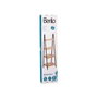 Berilo Estantería Escalera 4 Estantes Bambú Negro