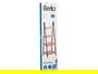 Berilo Estantería Escalera 4 Estantes Bambú Negro 112x30 cm