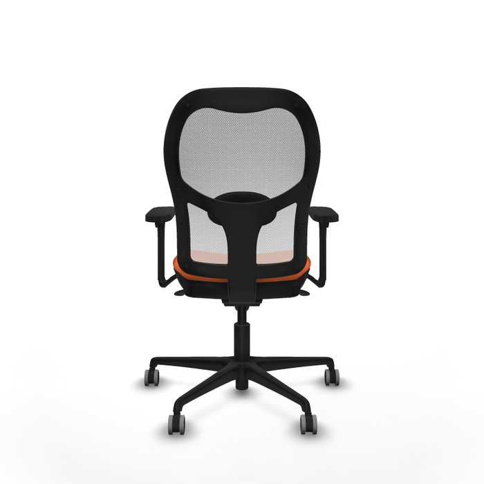 PIQUERAS Y CRESPO Silla de oficina Jorquera Naranja y Blanco