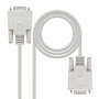 Nanocable Cable serie RS232 DB9 Macho a DB9 Hembra 3m - Beige