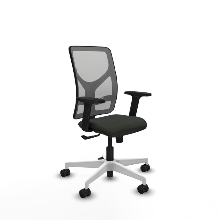 PIQUERAS Y CRESPO Silla de oficina Motilla con mecanismo Sincro, Tela Negra y Malla Gris PIQUERAS Y CRESPO Silla de oficina Motilla con mecanismo Sincro, Tela Negra y Malla Gris
