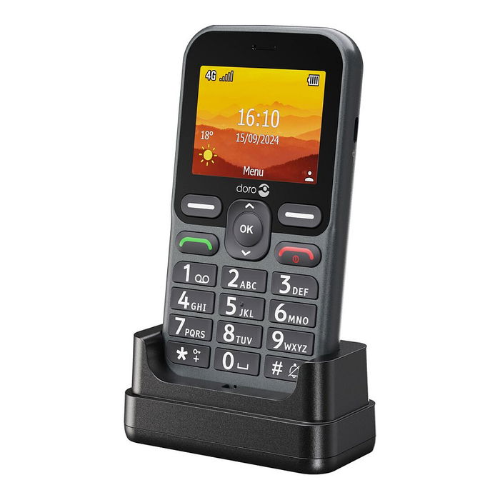 Doro Leva L10 graphite Teléfono Móvil Barra, Pantalla 2.4", Cámara 2MP, Batería 1150 mAh, Negro Doro Leva L10 graphite Teléfono Móvil Barra, Pantalla 2.4", Cámara 2MP, Batería 1150 mAh, Negro