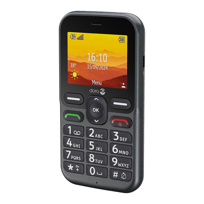 Doro Leva L10 graphite Teléfono Móvil Barra, Pantalla 2.4", Cámara 2MP, Batería 1150 mAh, Negro Doro Leva L10 graphite Teléfono Móvil Barra, Pantalla 2.4", Cámara 2MP, Batería 1150 mAh, Negro