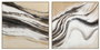 DKD Home Decor Cuadro Yute PS Abstracto Surtido de 2 Unidades