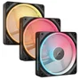 Corsair iCUE LINK LX120-R RGB Pack de 3 Ventiladores de 12 cm Negro