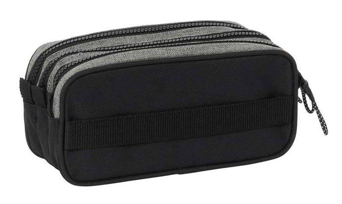 Portatodo Triple Eckō Unltd. Rhino Negro Gris 21,5 x 10 x 8 cm