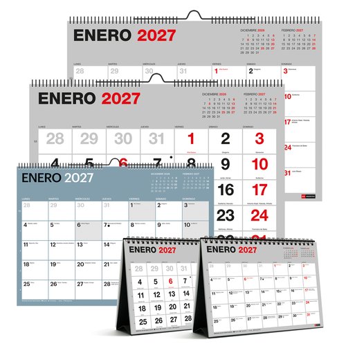 Miquelrius Lote de 30 Calendarios Basic 2027 Surtido A3/A5 Miquelrius Lote de 30 Calendarios Basic 2027 Surtido A3/A5