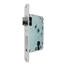 Micel Cre03 - Cerradura de embutir para cilindro europeo, 60/47 mm, Níquel Satinado, para puertas de madera