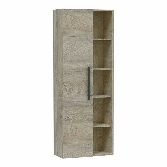 Forés/Arkit Columna de baño Athena color roble alaska con 1 puerta y estantes Forés/Arkit Columna de baño Athena color roble alaska con 1 puerta y estantes