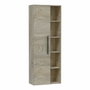 Forés/Arkit Columna de baño Athena color roble alaska con 1 puerta y estantes