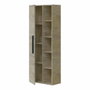 Forés/Arkit Columna de baño Athena color roble alaska con 1 puerta y estantes