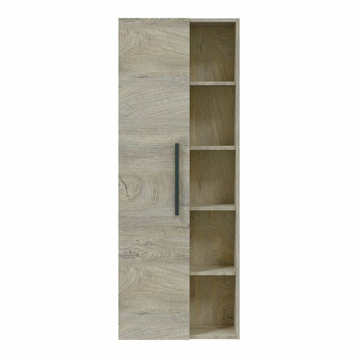 Forés/Arkit Columna de baño Athena color roble alaska con 1 puerta y estantes Forés/Arkit Columna de baño Athena color roble alaska con 1 puerta y estantes