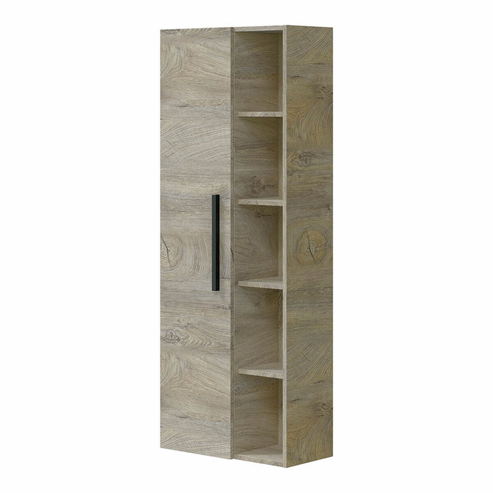 Forés/Arkit Columna de baño Athena color roble alaska con 1 puerta y estantes Forés/Arkit Columna de baño Athena color roble alaska con 1 puerta y estantes