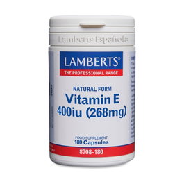 Lamberts Vitamina E Natural 400 UI 180 cápsulas